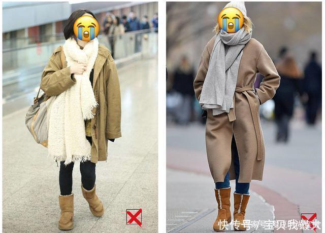 大衣+运动鞋,大衣+短靴,冬季这么穿气质又好看