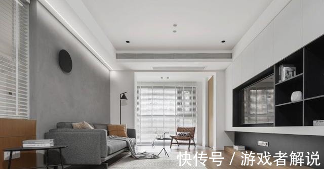 客厅|黑白灰装修风格真漂亮,100㎡低调简约设计,更贴近生活!