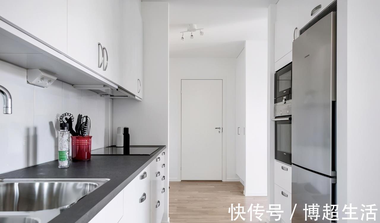 白色|夫妻46㎡一居,玄关规划衣帽间,大白墙整洁清新,精致小家太美了