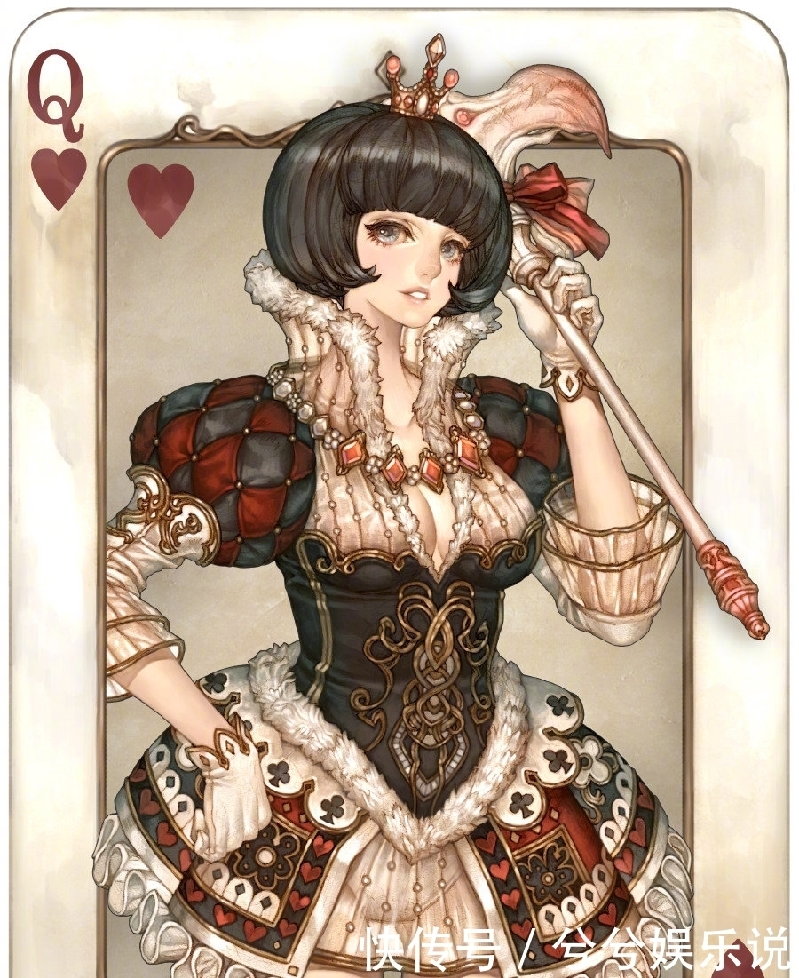  拟人化|“扑克牌”拟人化：黑桃A高冷女王范，黑桃4却是迷糊小萝莉