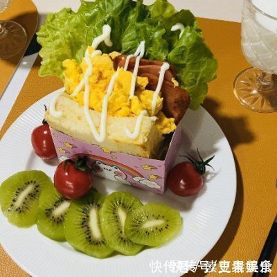 生菜|别再出去吃了,拔草厚蛋烧三明治自己做更好吃