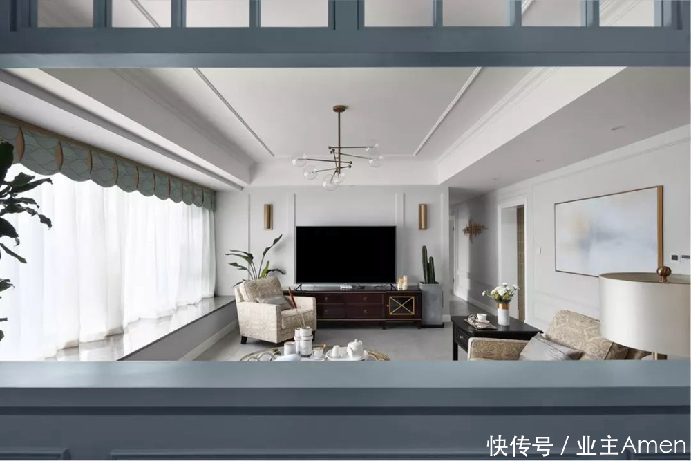 轻奢风格|大房型想设计美式轻奢风格,187平的大平层这样设计,优雅高品质