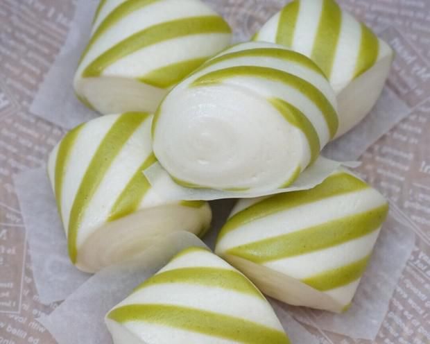 花纹馒头1(抹茶条纹)