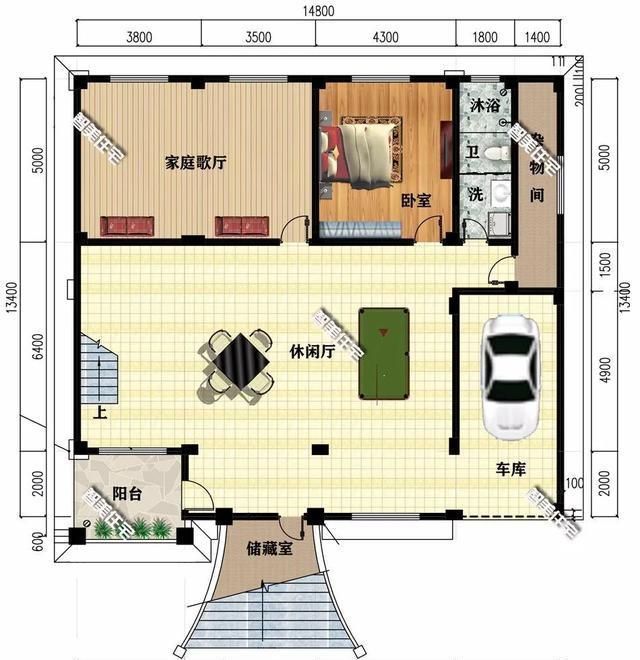 卧室内|2栋带架空层设计的豪宅，有钱就回老家建房，特别风光