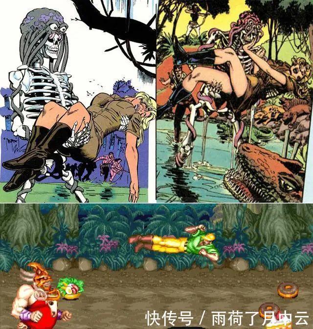 离奇|街机游戏《恐龙快打》最离奇的漫画剧情,杰克被怪物注射了寄生体!