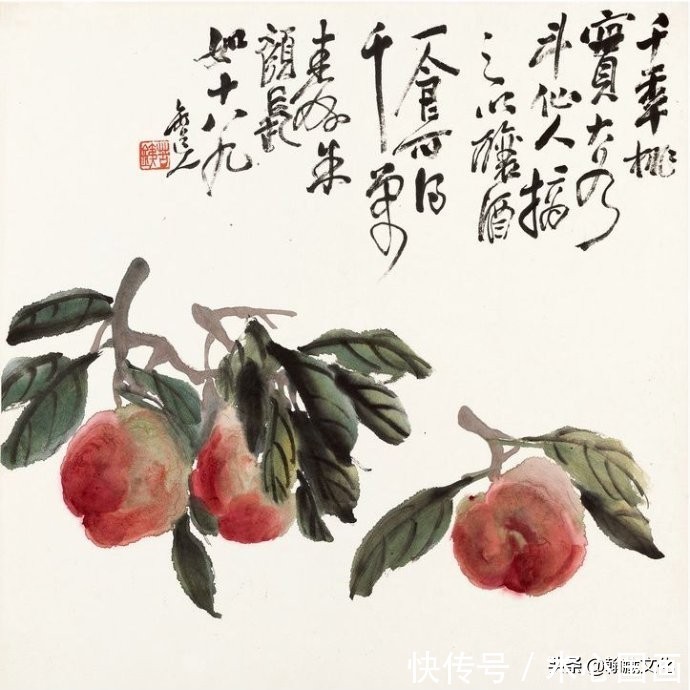 老苍#吴昌硕《花卉清供册》欣赏