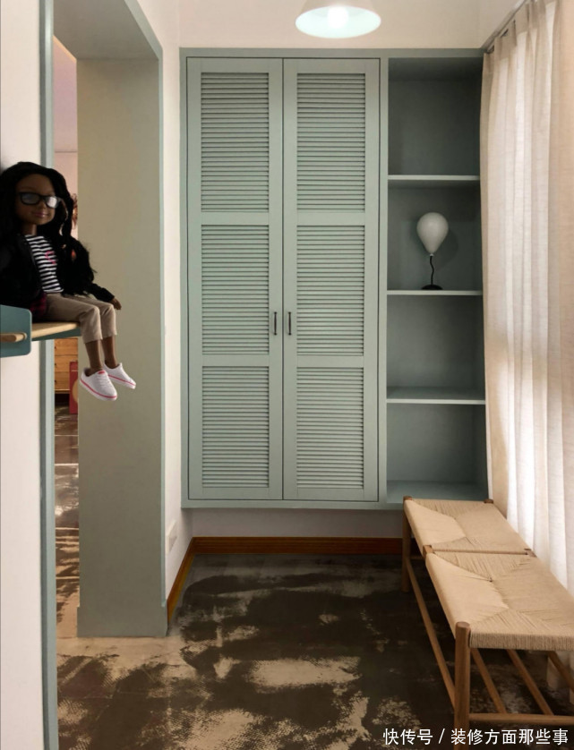 二居室|105平混搭二居室次卧和厨房合一,有了超大的厨房空间