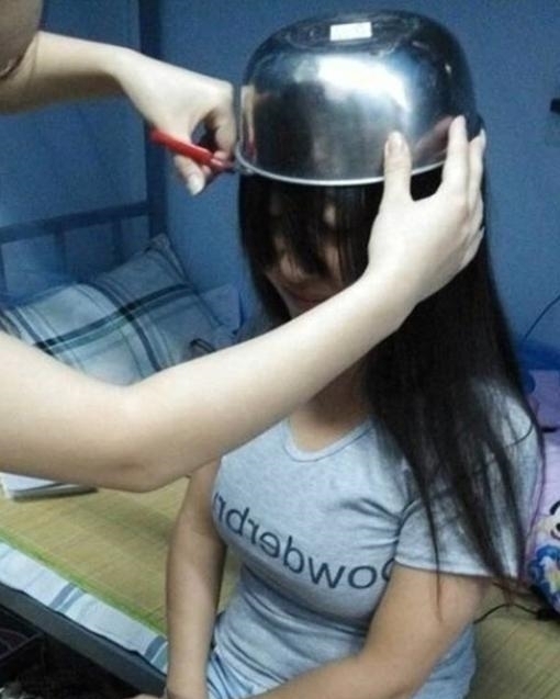 |搞笑图片幽默段子笑话我给你剪头发是真的不要钱的呀,哈哈哈