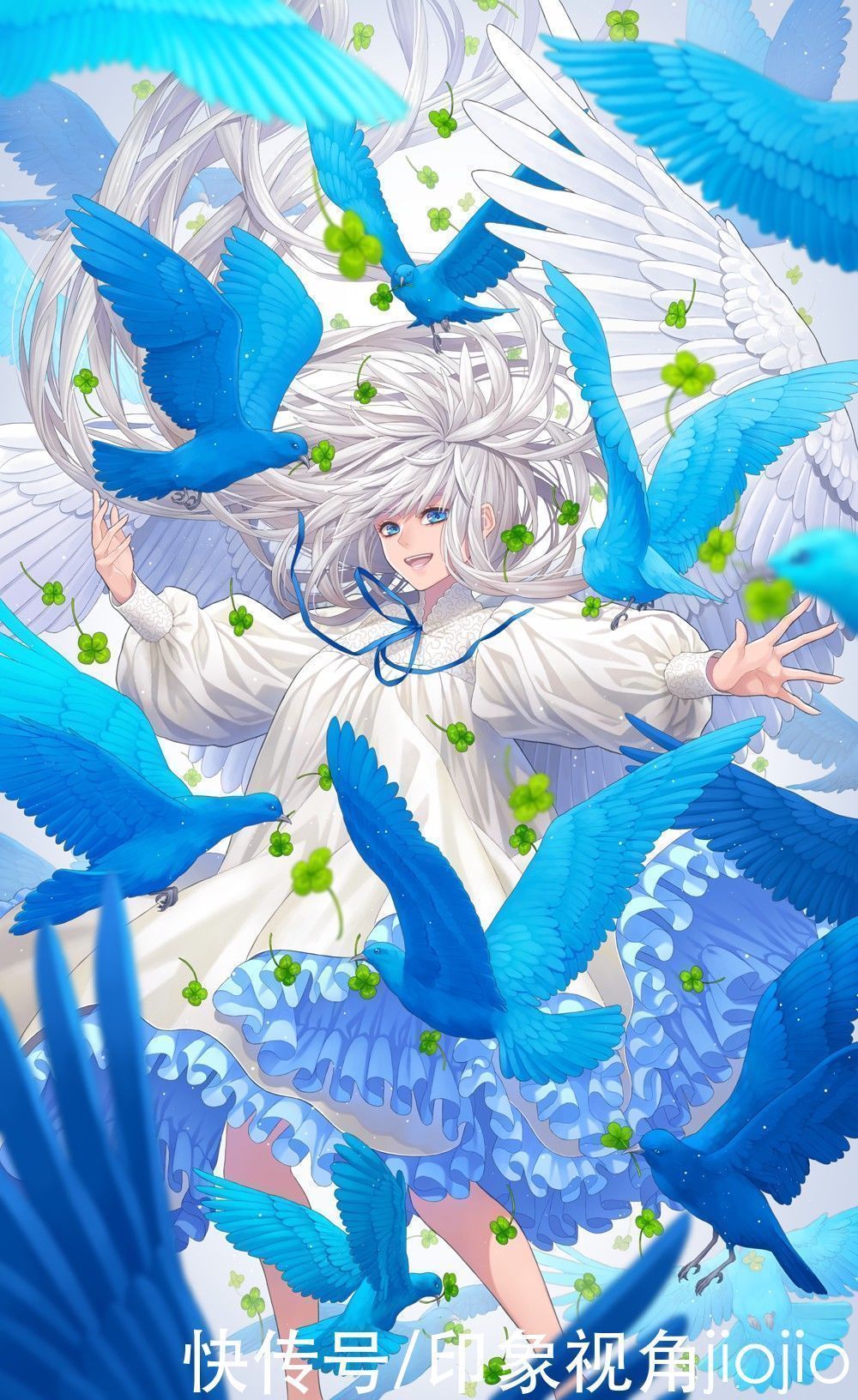 jiojio|五彩斑斓的白色系插画，霸气的画风，细节满满