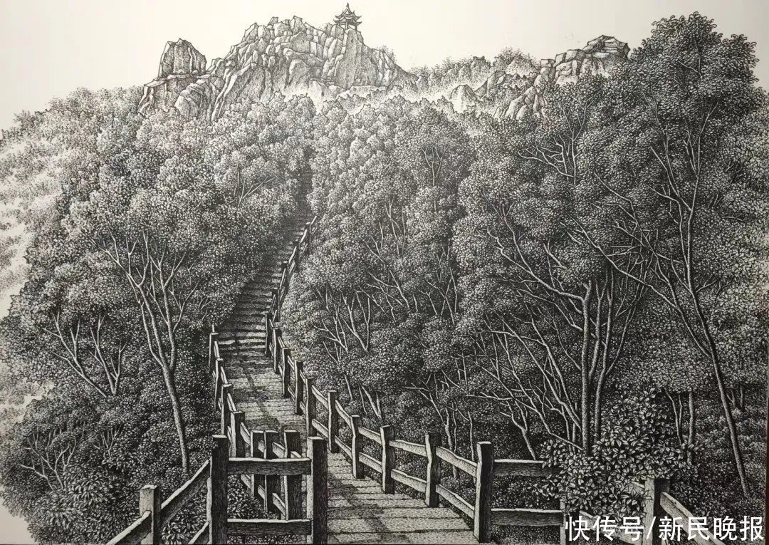 金汇|惊艳！钢笔画里的上海水乡