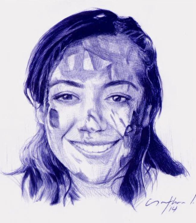 艺术@大神级的圆珠笔画:艺术家纳森·洛伦扎纳的作品