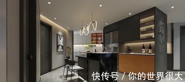 卧室|180㎡现代轻奢风,中西合璧的餐厨,颜值高还实用!