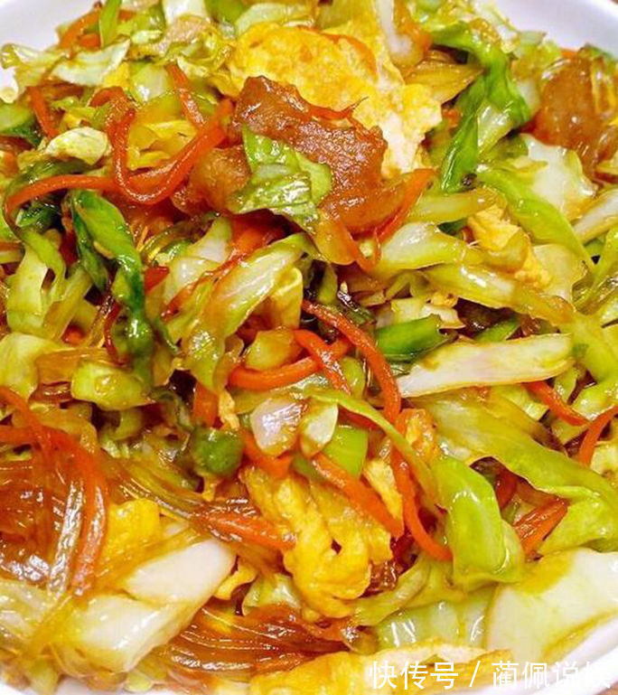 农家|美食推荐包菜炒粉丝,农家香辣小炒肉,南煎丸子,炒黄瓜的做法