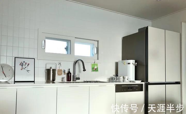 置物架|套内74㎡的样板间,买来做一家三口的新房!双L型的柜体,超可爱