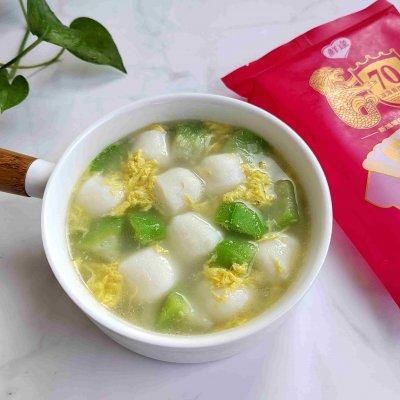 鳕鱼丸丝瓜汤中午刚做完，晚上又想吃了