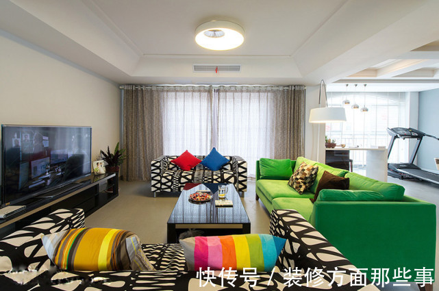 三居室|194平简约风三居室,暖色调的应用,让空间变得温暖热烈起来