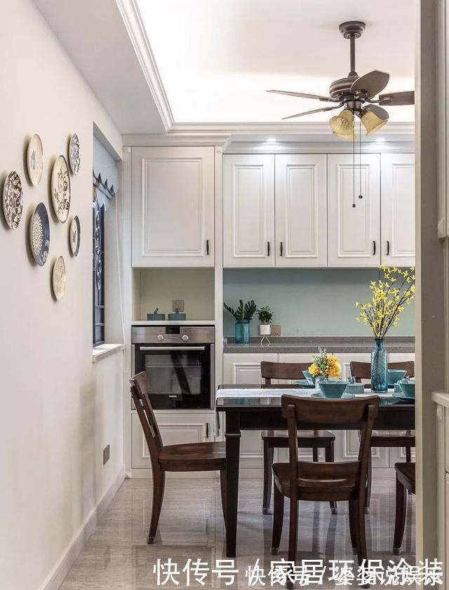 背景墙|120㎡三室改四室，看起来比140㎡的还要大，经典美式风格太好看了