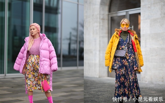 出彩|三四十岁的女人,秋冬穿碎花单品会更加出彩,时髦减龄又有气质