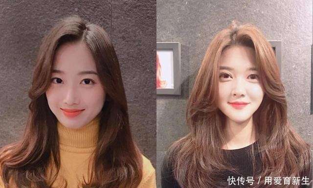 八字刘海|中长发卷发,修饰脸型曲线,变优雅有气质