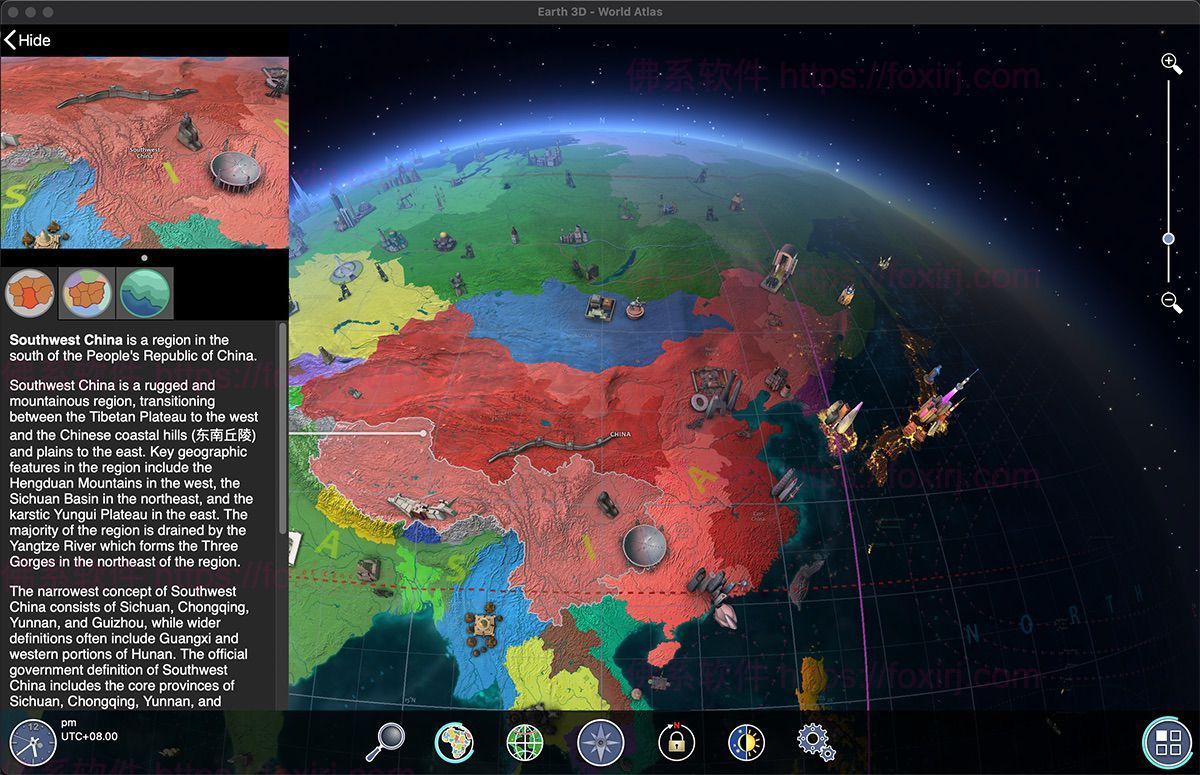 Earth 3D for Mac v8.1.2 MAS 3D智能地球仪-下载否