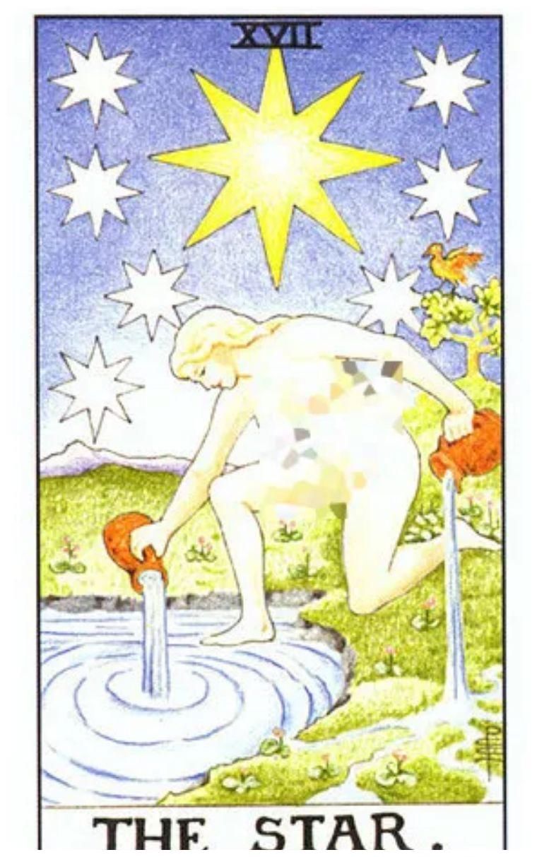 残雪现代塔罗韦特塔罗中隐藏的卡巴拉线索——星星牌（中）