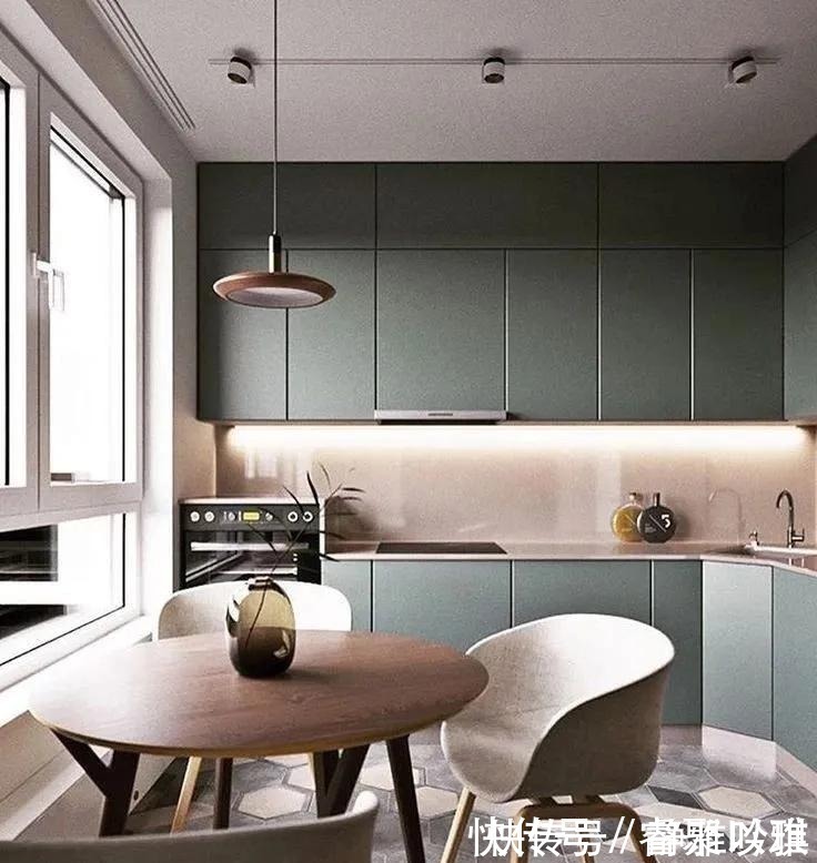 搭配|看上去一尘不染的厨房,大家都用了这几种配色~