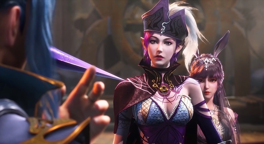 深海魔鲸王|斗罗大陆:紫珍珠大秀性感身材,唐三看哪里呢?