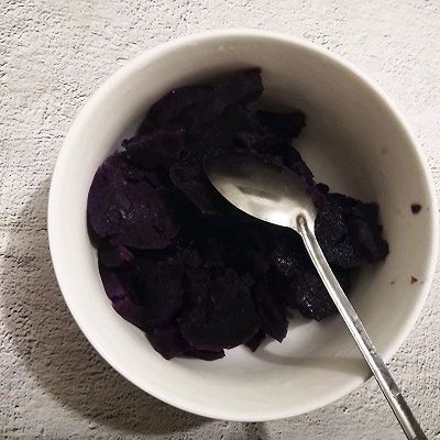 搅拌均匀|紫薯香蕉燕麦饼