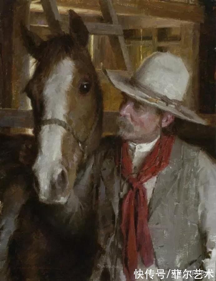 油画#色彩浓郁透明感富有表现力与感染力~画家摩根·威斯特林油画欣赏