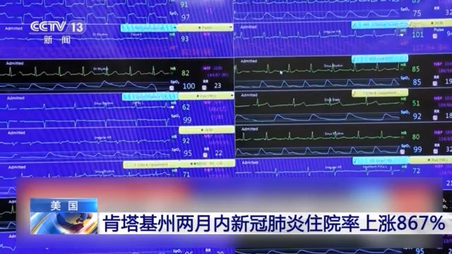 住院率|美国肯塔基州两月内新冠肺炎住院率上涨867%