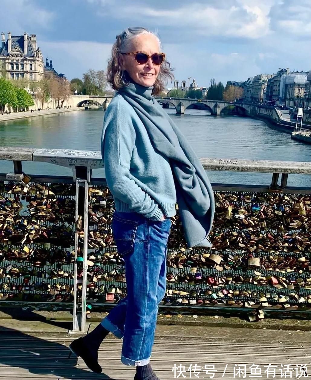 老太太|等我老了才不要穿“奶奶装”,学69岁法国老太太这样穿,优雅老去