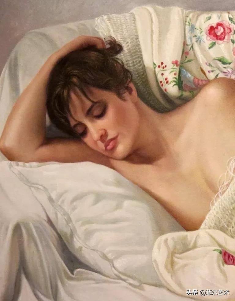 女画家@女画家索莱达·费尔南德斯画笔下的女子人物沉稳自然,美丽优雅