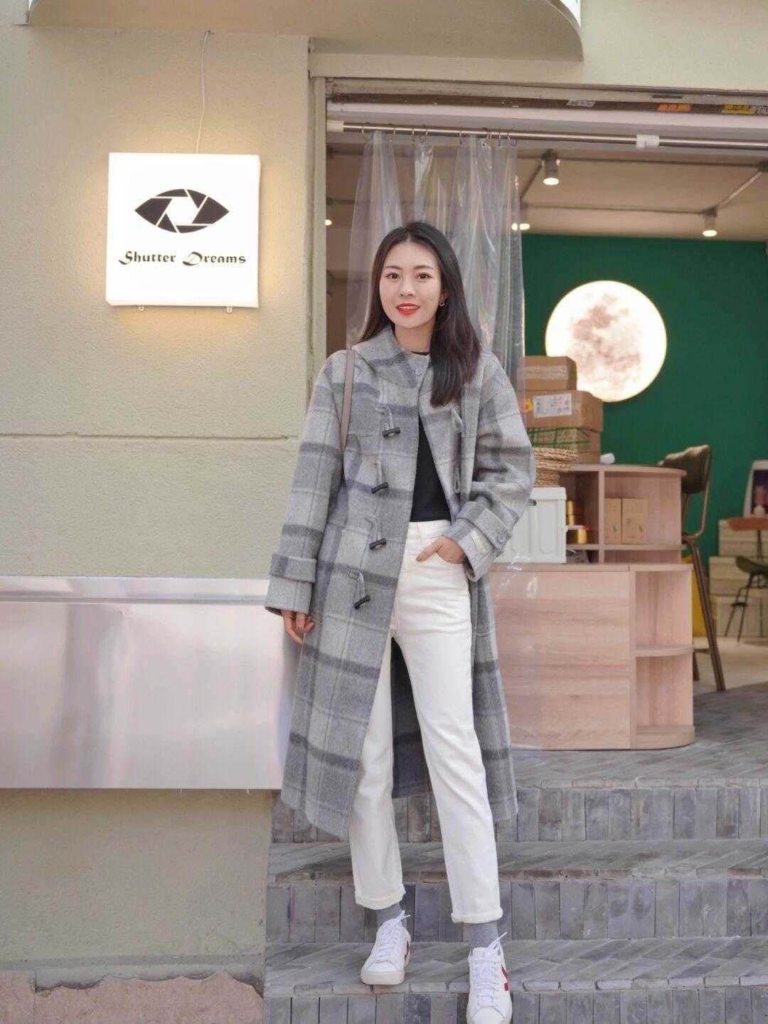 牛角扣 格纹大衣就选这四种配色,基础百搭不过时,让你美出新高度
