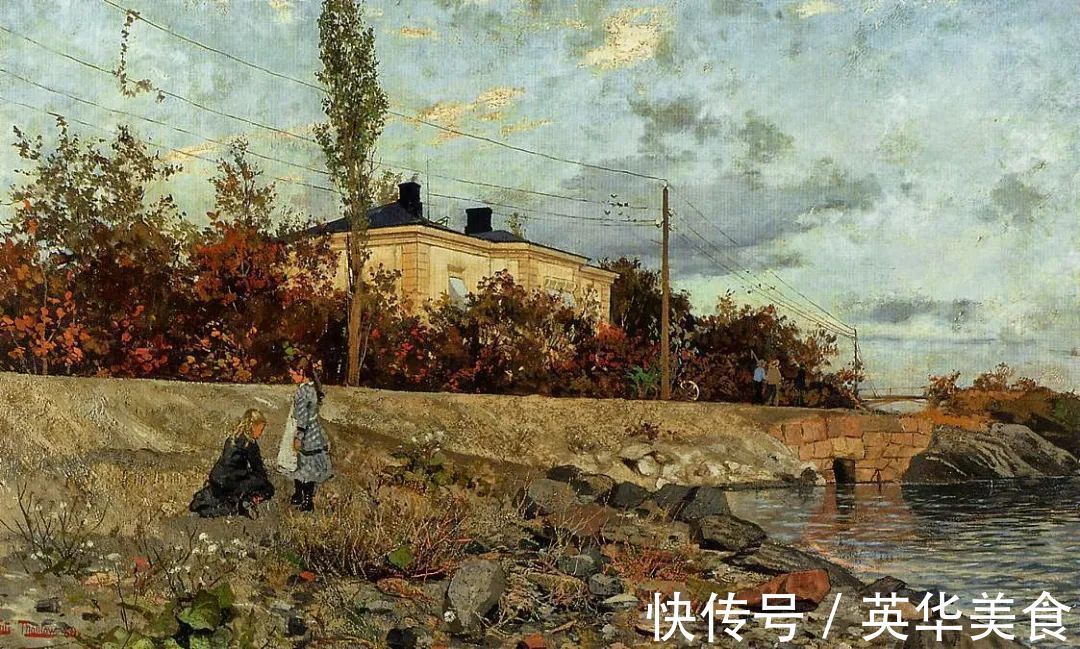 小溪|水与光的刻画,弗里茨的油画真是美妙至极