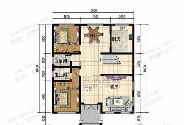 面砖|两款10X11三层农村别墅,造价30万左右,越看越喜欢的户型