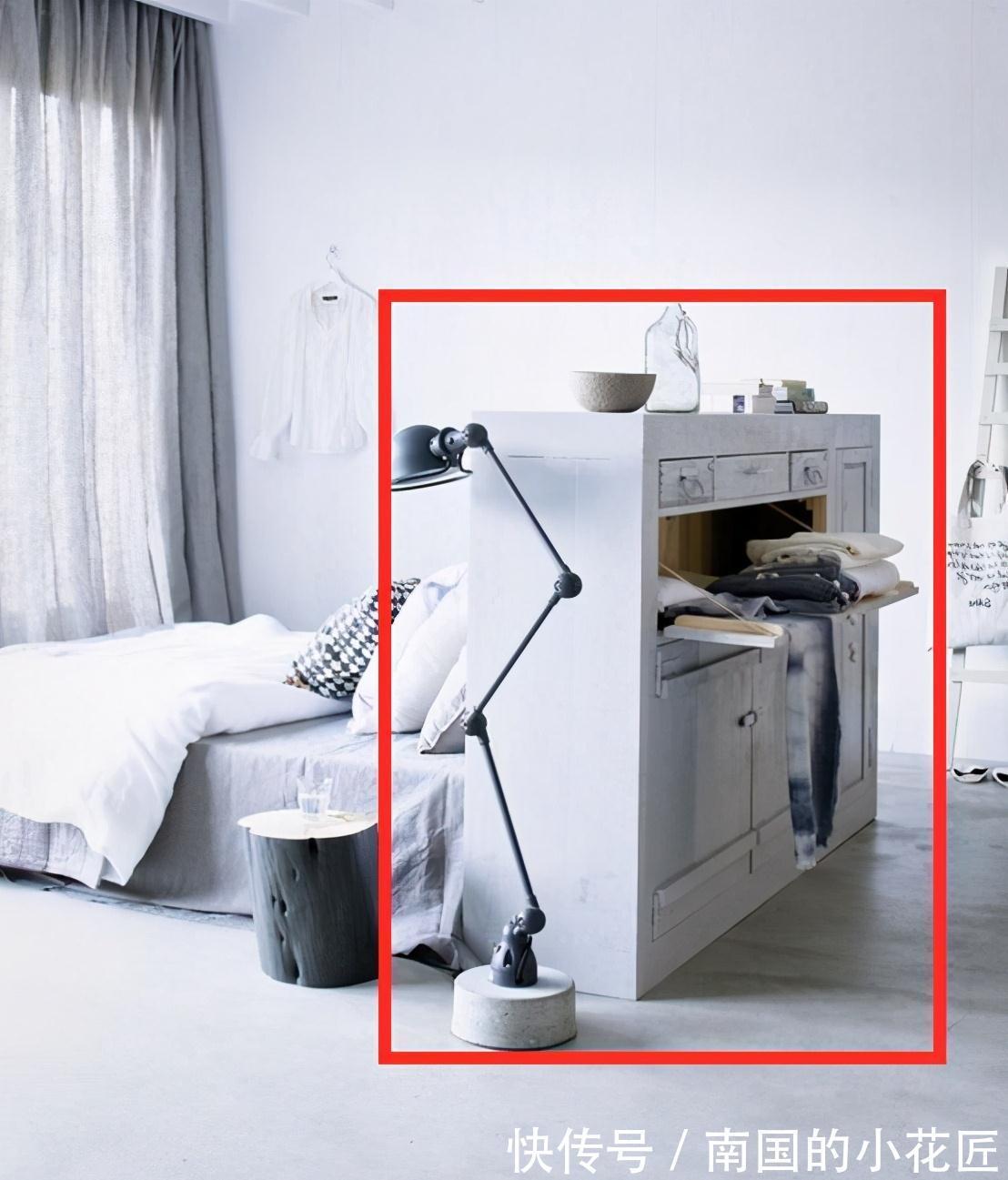 收纳|卧室就该打破传统格局,用矮柜代替,样式更新颖还能一房两用