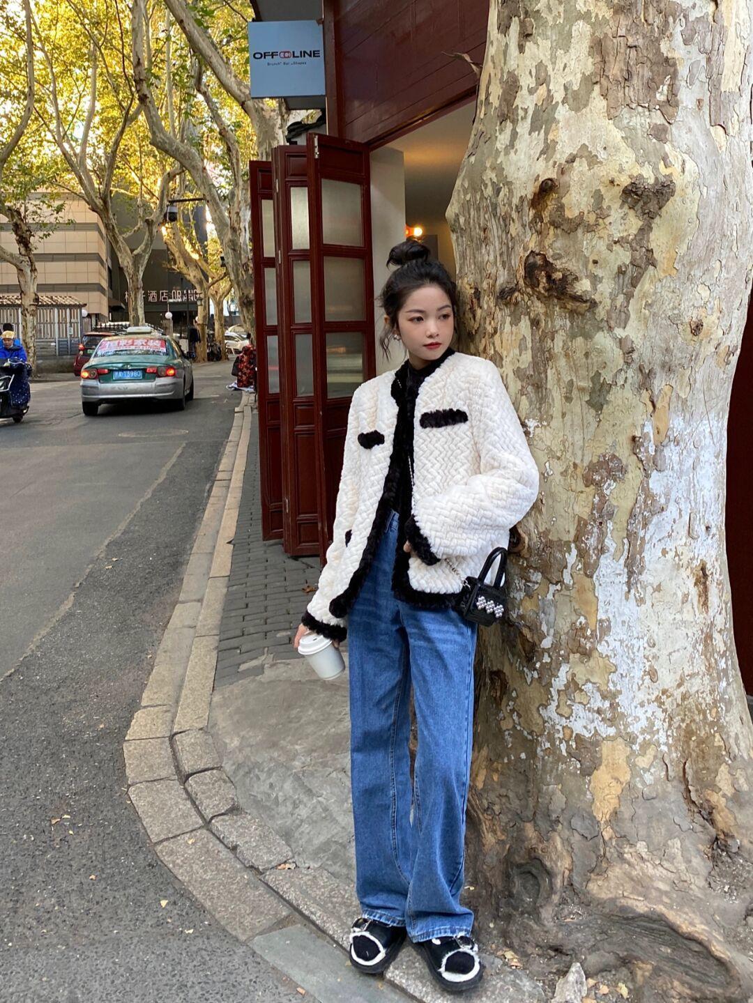短款|今年火了一种单品叫“羊羔绒外套”,软糯温柔又百搭,咋穿都洋气
