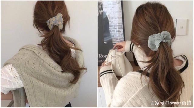女性发型打理,韩系美发搭配时髦的发饰,流露女性温柔优雅的气质