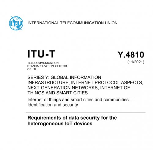 物联网|腾讯云主导国际电信联盟ITU-T物联网数据安全标准正式发布