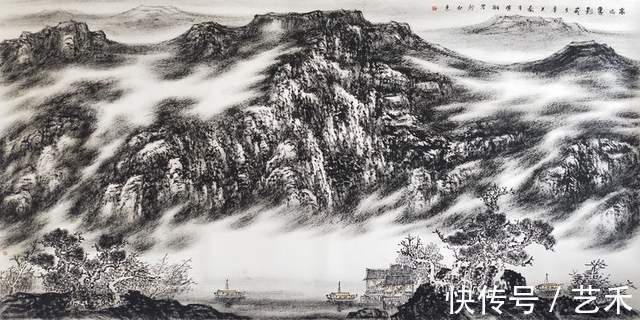 画家|著名焦墨云雾山水画家林晓丽----新没骨水墨淡彩风景艺术