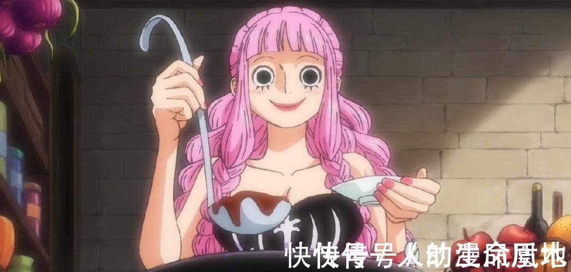 鹰眼|海贼王917集:古灵精怪的佩罗娜登场,不戴帽子的模样超好看!