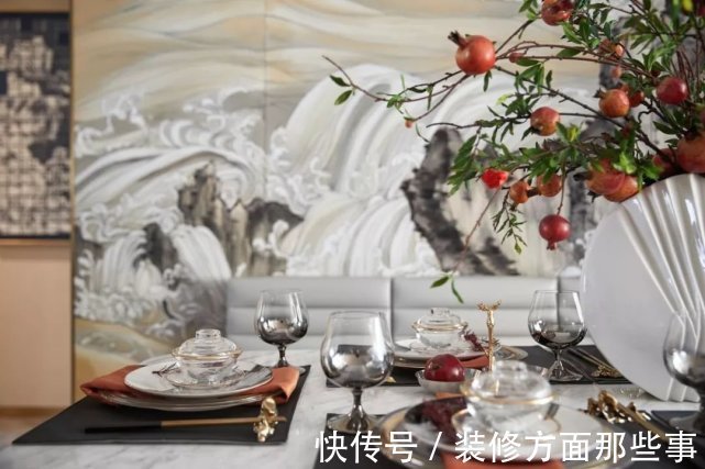 三居室|125平中式风三居室,背景墙描绘深邃又神秘的太空宇宙