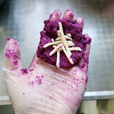 酸奶紫薯奶酪饼