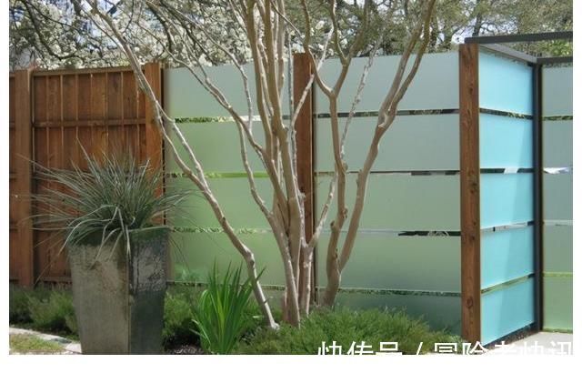 石笼网|砌院墙不用砖头,直接用磨砂玻璃,衬着绿植美成一幅画!