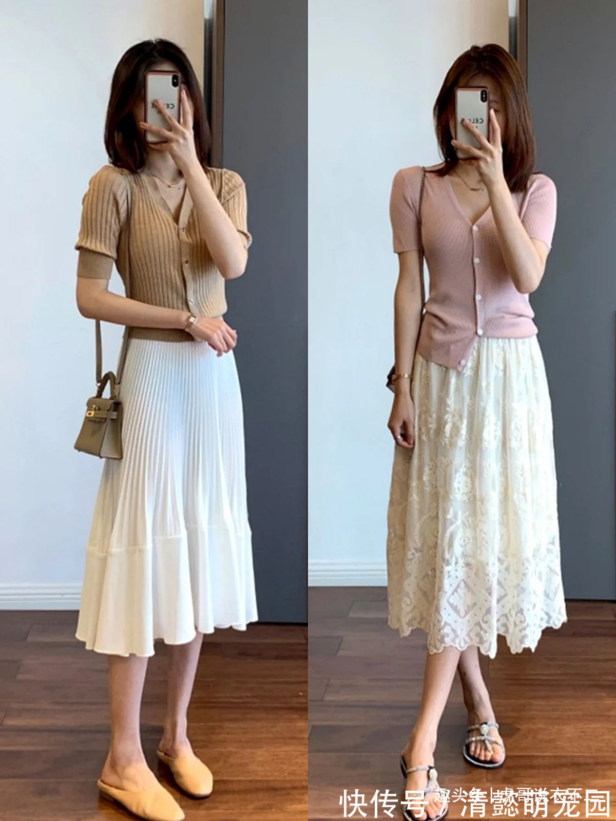 单品|这才是40岁女人必须会的夏日打扮，“针织衫+半裙”，照着穿真美