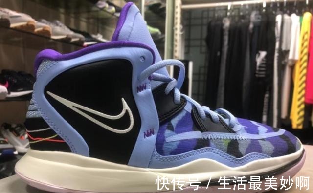 篮球鞋 欧文8代高清大图曝光!迷彩配色拯救颜值,中底变薄实战利器!