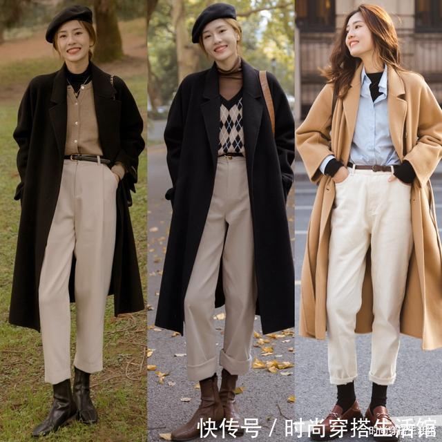 非你莫属 “长大衣+九分裤”,今冬这么穿,显高显瘦又时髦,很适合小个子