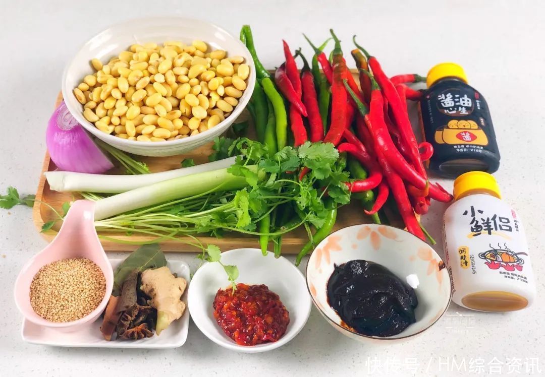一碗黄豆一把辣椒,不晒不发酵,做法超简单,香辣可口零添加