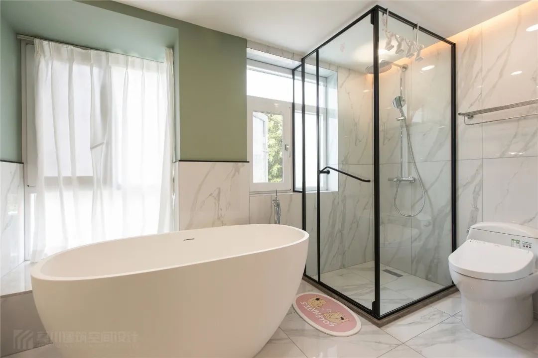 文艺|135㎡现代简约，温馨舒适的空间，加上草绿色的点缀，文艺舒适