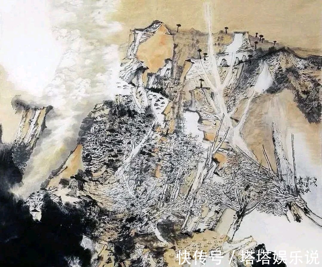 山水画!玄妙|薛俊水山水画